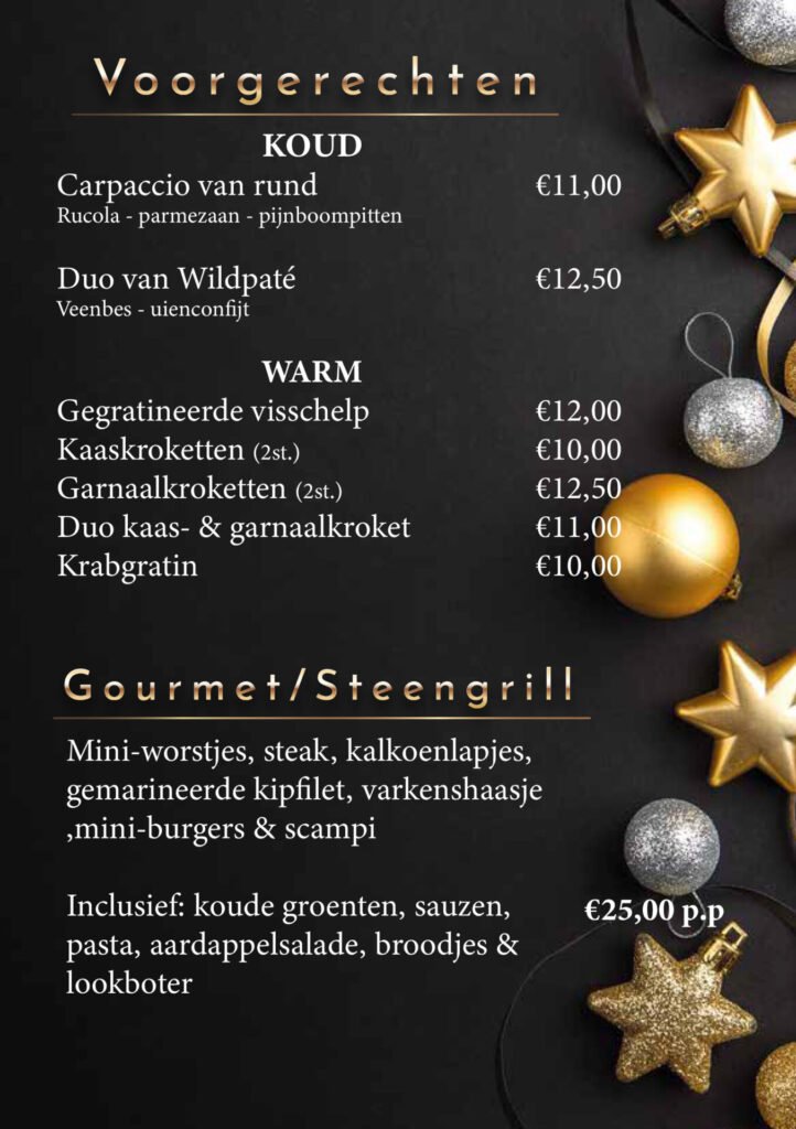 Voorgerechten en Gourmet en Steengrill